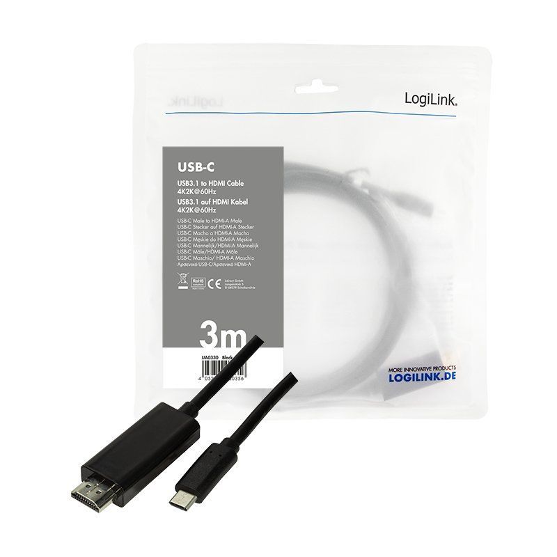 LogiLink UA0330 USB graphics adapter Black