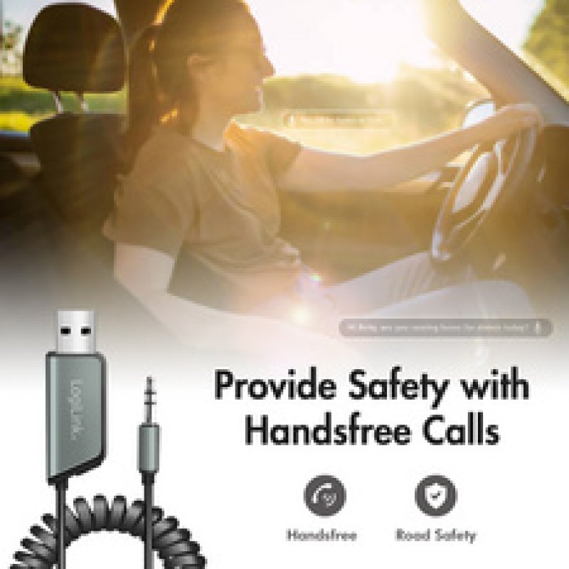 LogiLink Stereo Bluetooth in-car (AUX) audio receiver, BT5.3