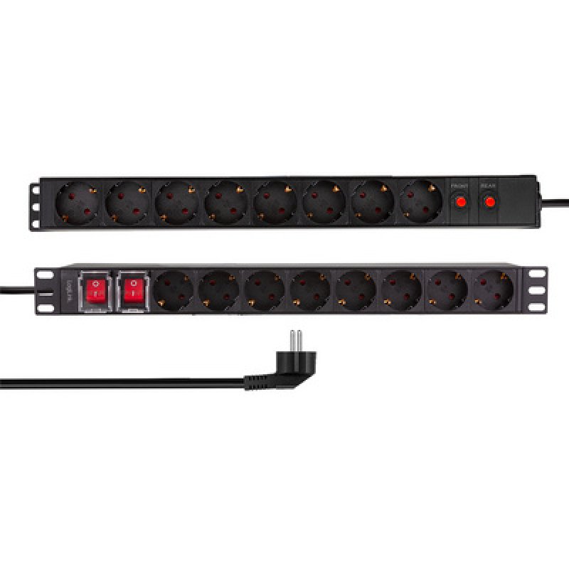 LogiLink 19 PDU 16 x CEE 7/3 socket , with overload protection and switch