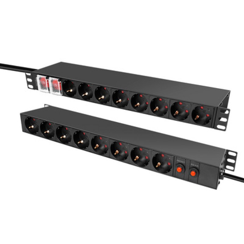 LogiLink 19 PDU 16 x CEE 7/3 socket , with overload protection and switch