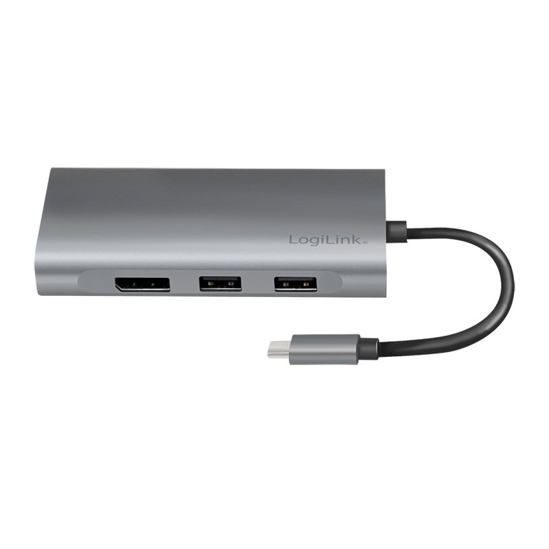 LogiLink UA0382 station d'accueil Avec fil USB 3.2 Gen 1 (3.1 Gen 1) Type-C Argent