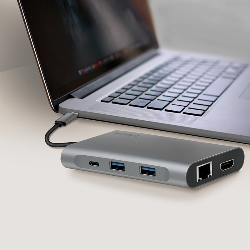LogiLink Docking station USB 3.2 (gén.1), USB-C, 8 ports