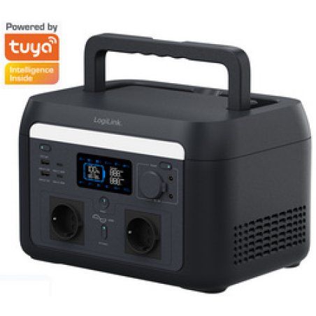 LogiLink Portable power station, 600W, LiFePO4 battery, Tuya compatible