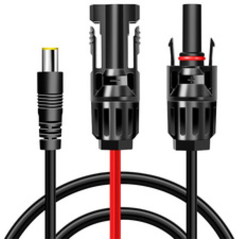 LogiLink Câble pour panneau solaire, 1,8 m, noir/rouge