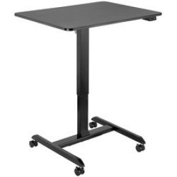 LogiLink Sit-stand workstation, single-motor, w/casters, white