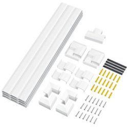 LogiLink Kit de goulottes pour installation murale, blanc