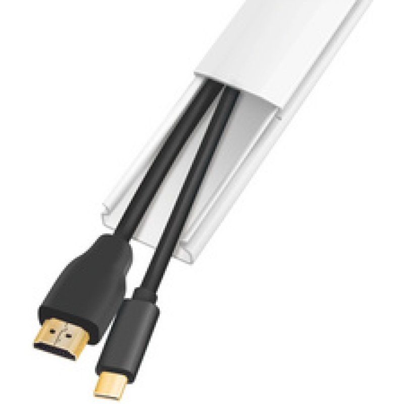 LogiLink Cable channel set, wall installation, 67pcs, white