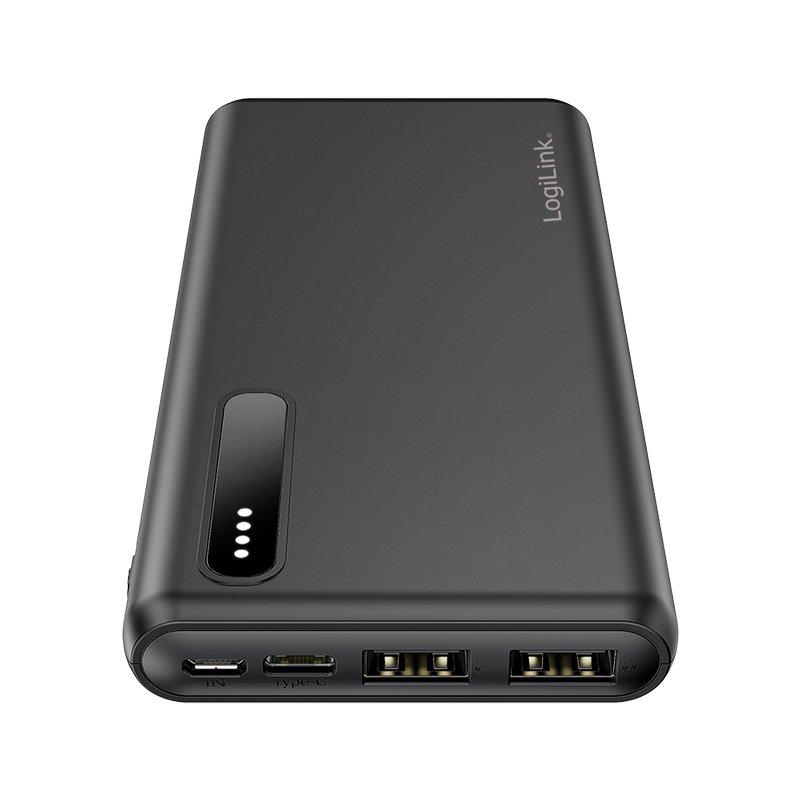 LogiLink Powerbank, 8.000 mAh, 2 USB-A, noir