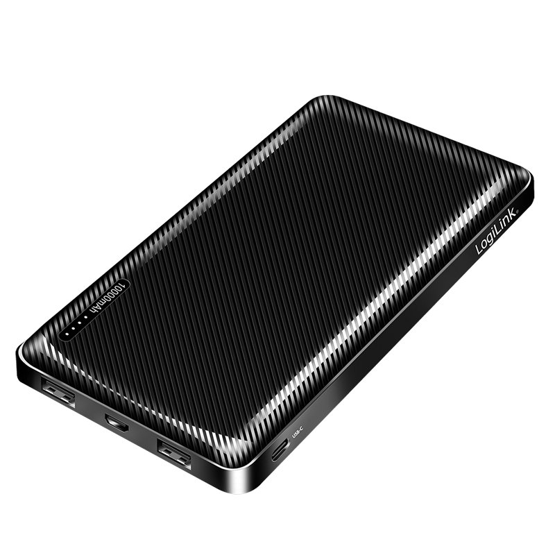 LogiLink PA0316 banque d'alimentation électrique 10000 mAh Noir