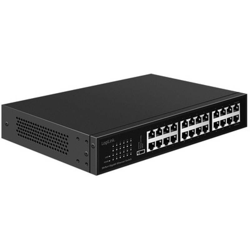 LogiLink Switch ethernet gigabit 19', 24 ports, unmanaged