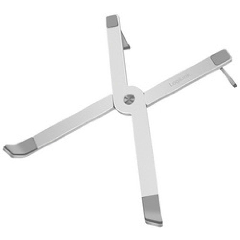 LogiLink Notebook stand, foldable, for 10 - 16 notebook, aluminum, silver