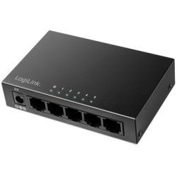 LogiLink Switch de bureau Gigabit Ethernet, 5 ports, noir