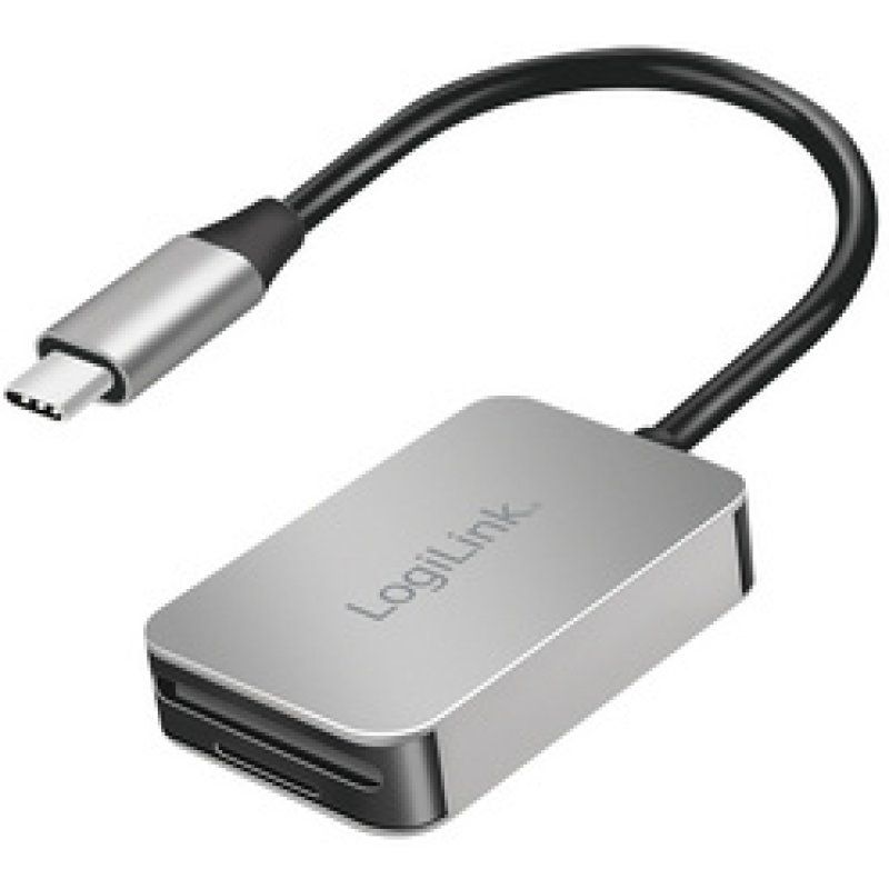 LogiLink Lecteur de cartes dual USB-C 3.2 Gen1, aluminium