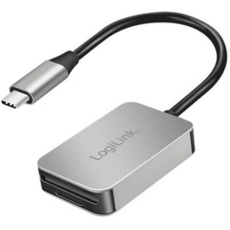 LogiLink Lecteur de cartes dual USB-C 3.2 Gen1, aluminium