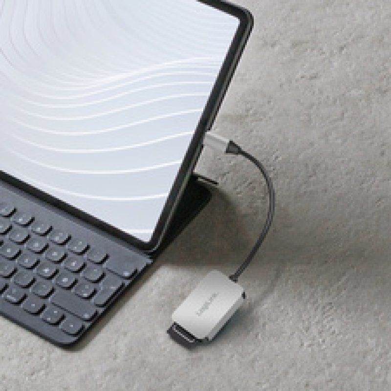 LogiLink USB 3.0 Cardreader, USB-C, SD / microSD, aluminum