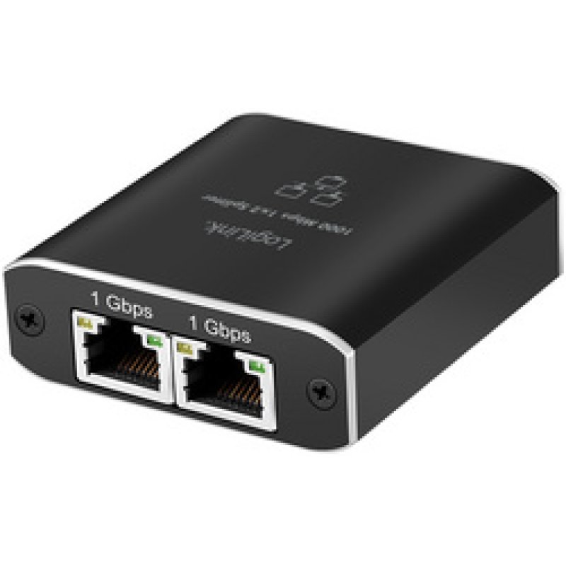 LogiLink Répartiteur Gigabit Ethernet, RJ45/USB-C - 2x RJ45