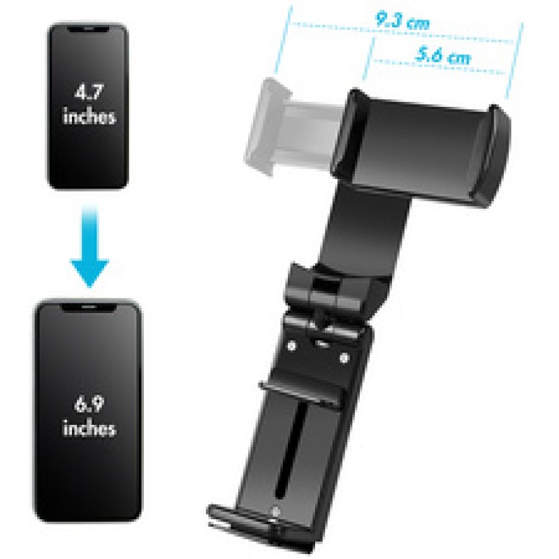 LogiLink Smartphone universal holder, multi-purpose, black