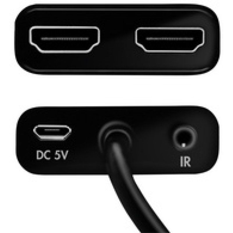 LogiLink Répartiteur HDMI 4K/60 Hz HDMI, downscaler, 2 ports