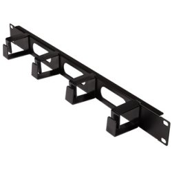 LogiLink Panneau passe-câbles 19", 1 U, avec 4 boucles