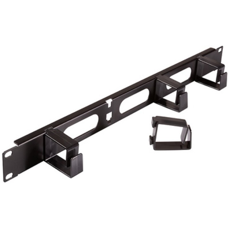 LogiLink 19 Cable management panel with 4 rings