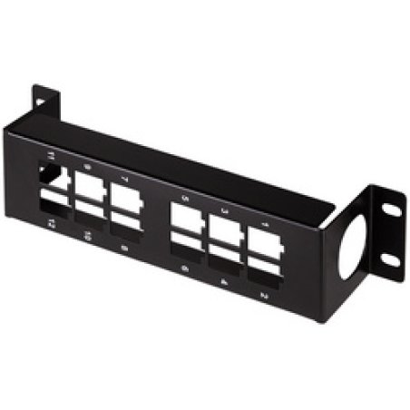 LogiLink Panneau de brassage Keystone 10", 12 ports, noir