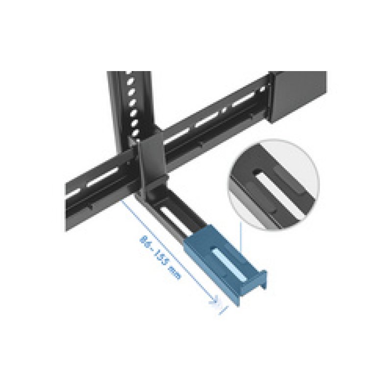 LogiLink Soundbar mount, universally compatible, 86-155mm width, black