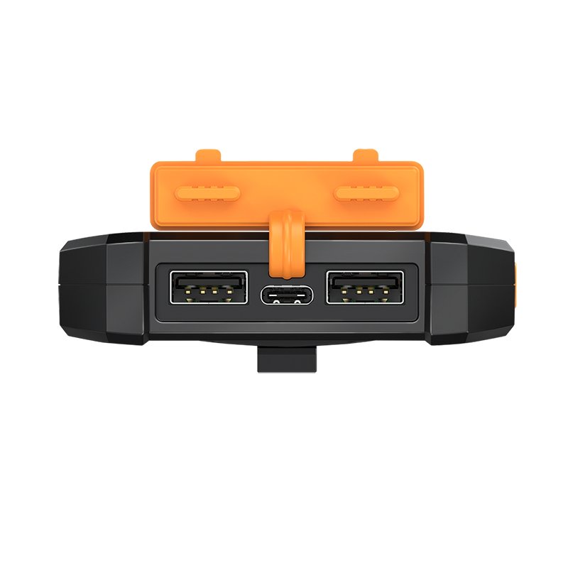 LogiLink Powerbank solaire, 6.000 mAh, noir/orange