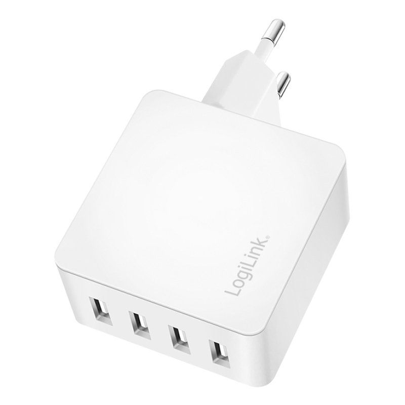 LogiLink PA0336W mobile device charger Universal White AC Fast charging Indoor