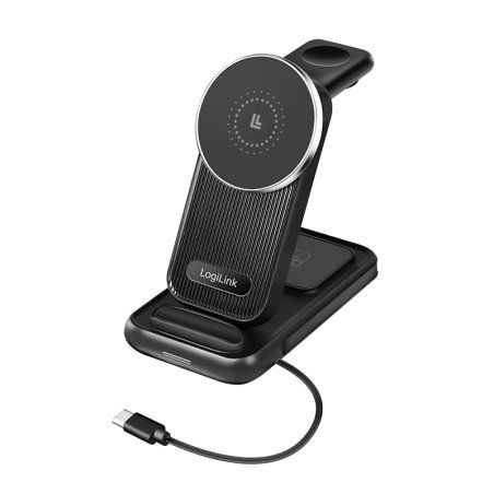LogiLink Station de charge 4 en 1, compatible Apple MagSafe