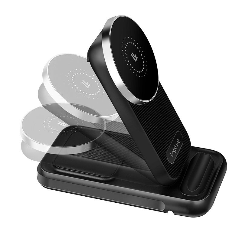 LogiLink Station de charge 4 en 1, compatible Apple MagSafe