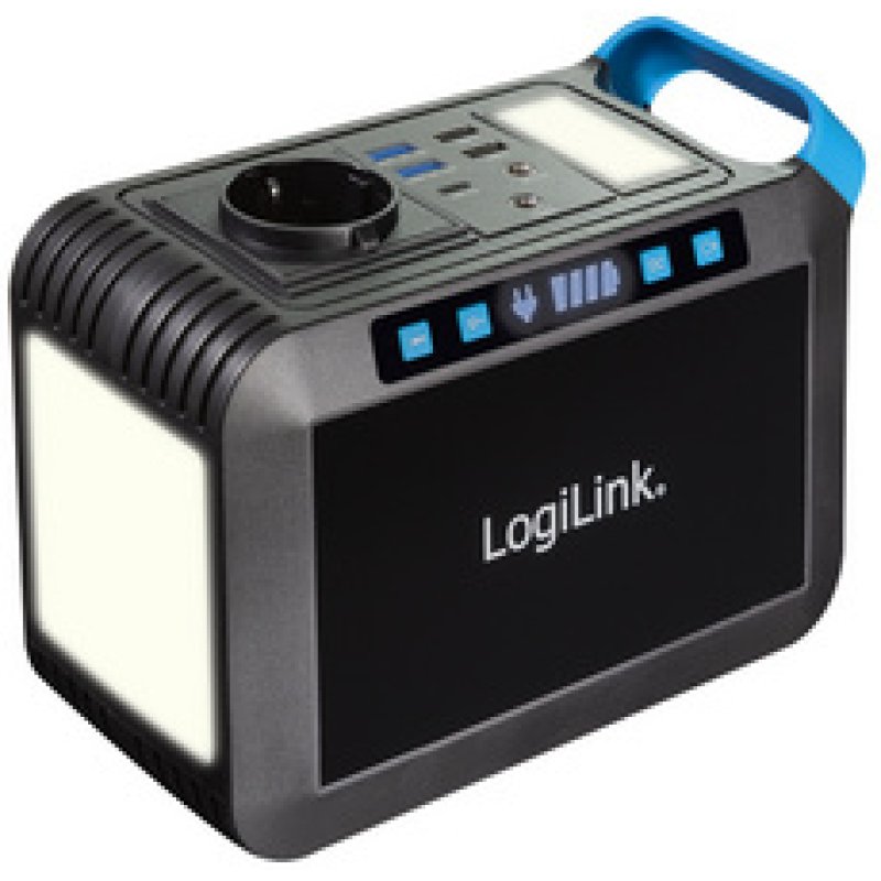 LogiLink Station de charge mobile, 300 watts, noir