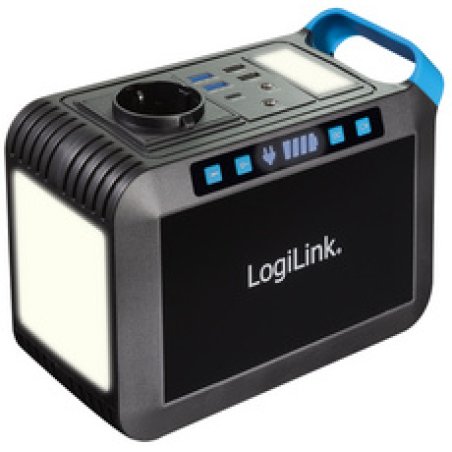 LogiLink Station de charge mobile, 300 watts, noir