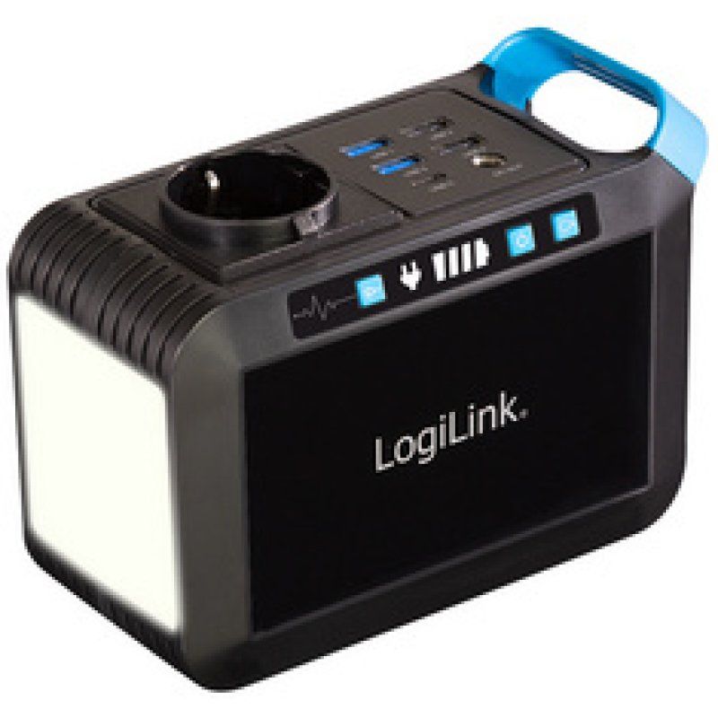 LogiLink Station de charge mobile, 80 watts, noir