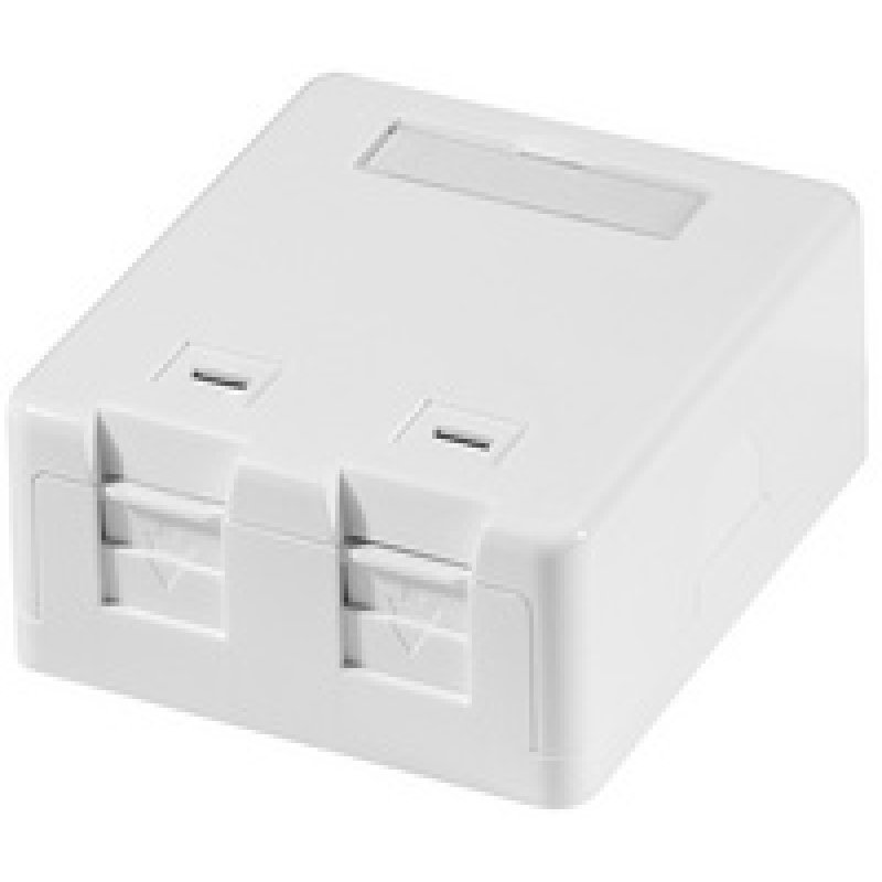 LogiLink Keystone surface box 1-port, with shutter