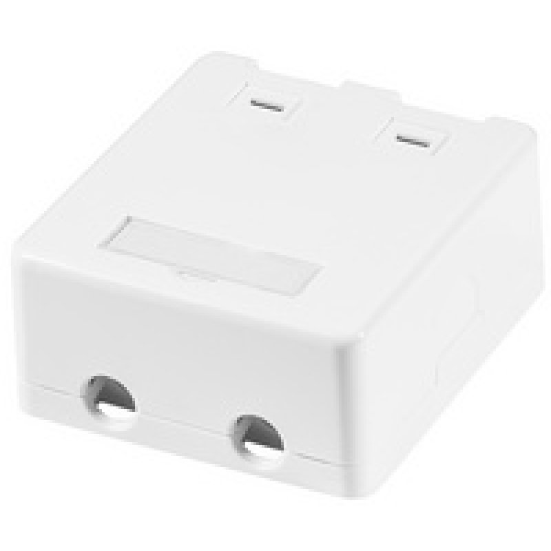 LogiLink Keystone surface box 1-port, with shutter