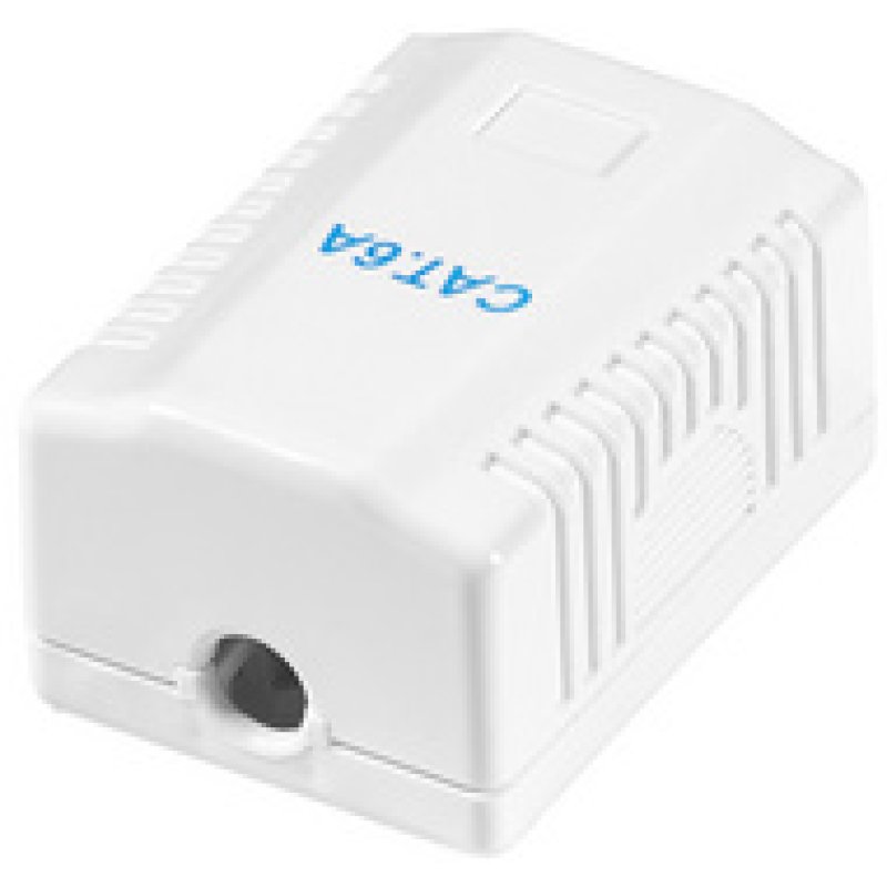 LogiLink Prise RJ45 cat. 6A avec boîtier en saillie, 2x RJ45