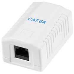 LogiLink Cat.6A Surface Mounted Box 2 x RJ45, unshielded