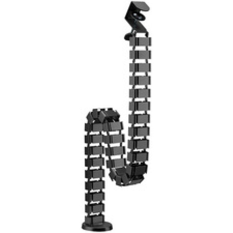 LogiLink Flexible cable channel, Clamp-On version, 1347x129 mm, black