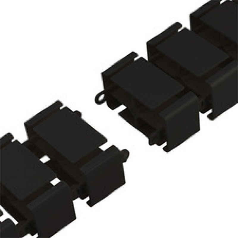 LogiLink Flexible cable channel, Clamp-On version, 1347x129 mm, black