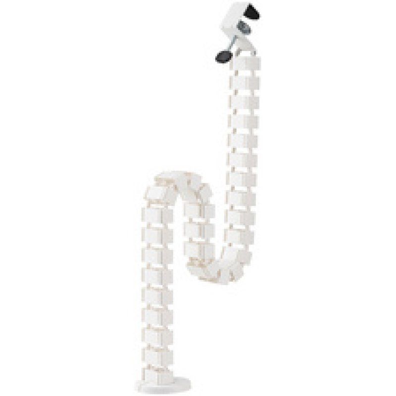 LogiLink Flexible cable channel, Clamp-On version, 1347x129 mm, white