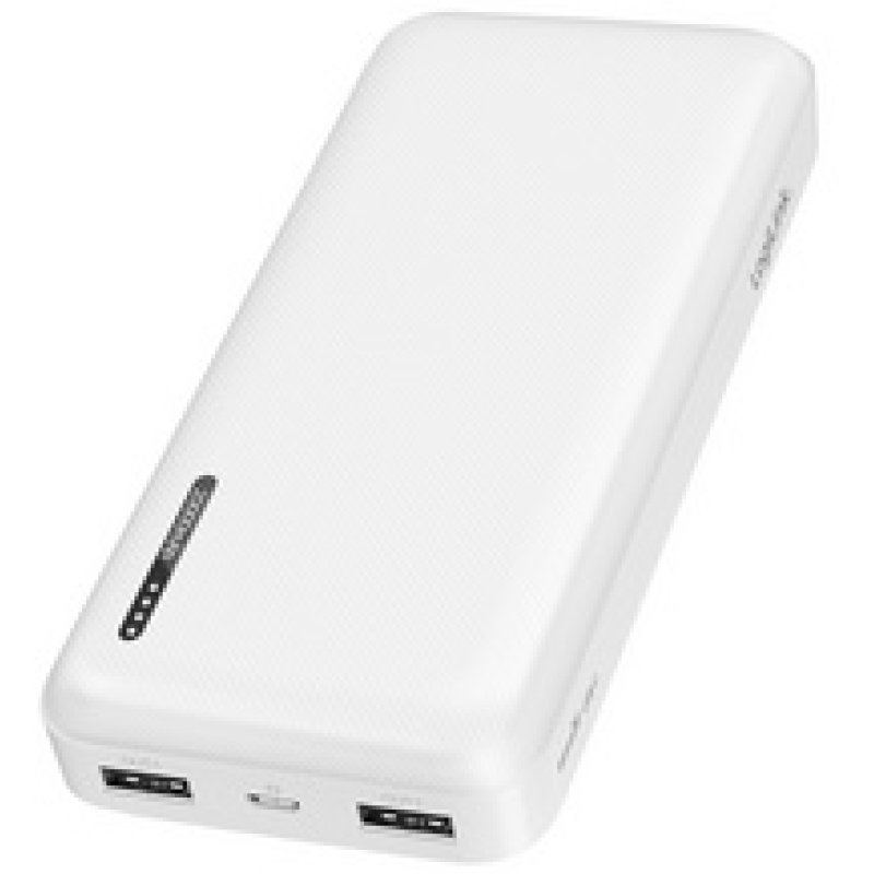 LogiLink Powerbank 20.000 mAh, 2x USB-A, 1x USB-C, weiß
