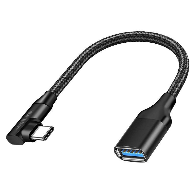LogiLink CU0100 changeur de genre de câble USB Type-C USB Type-A Noir