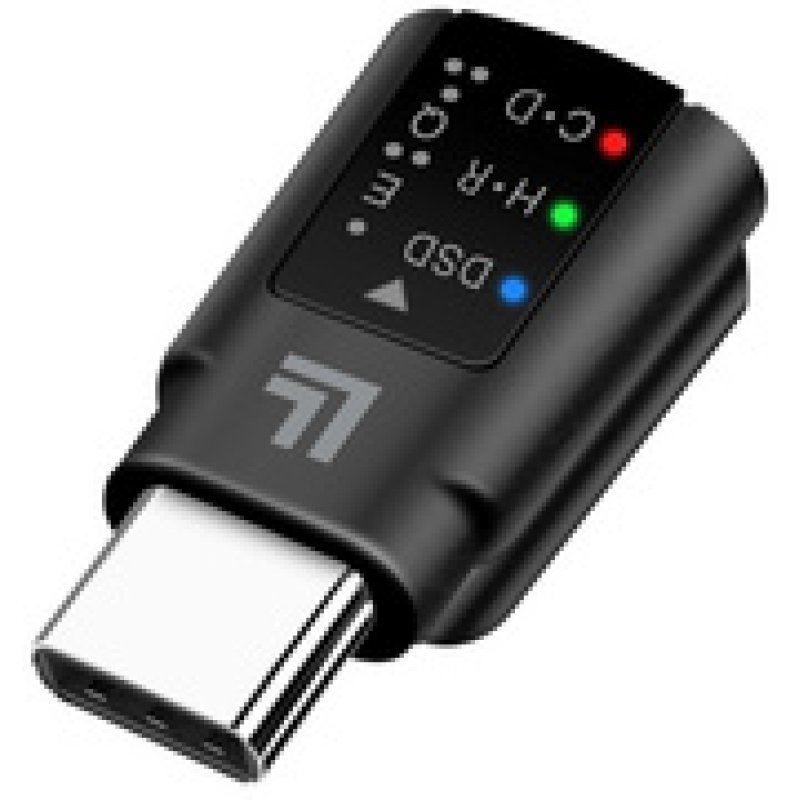 LogiLink USB-C DAC audio adapter, USB-C/M to 3.5 mm/F, black