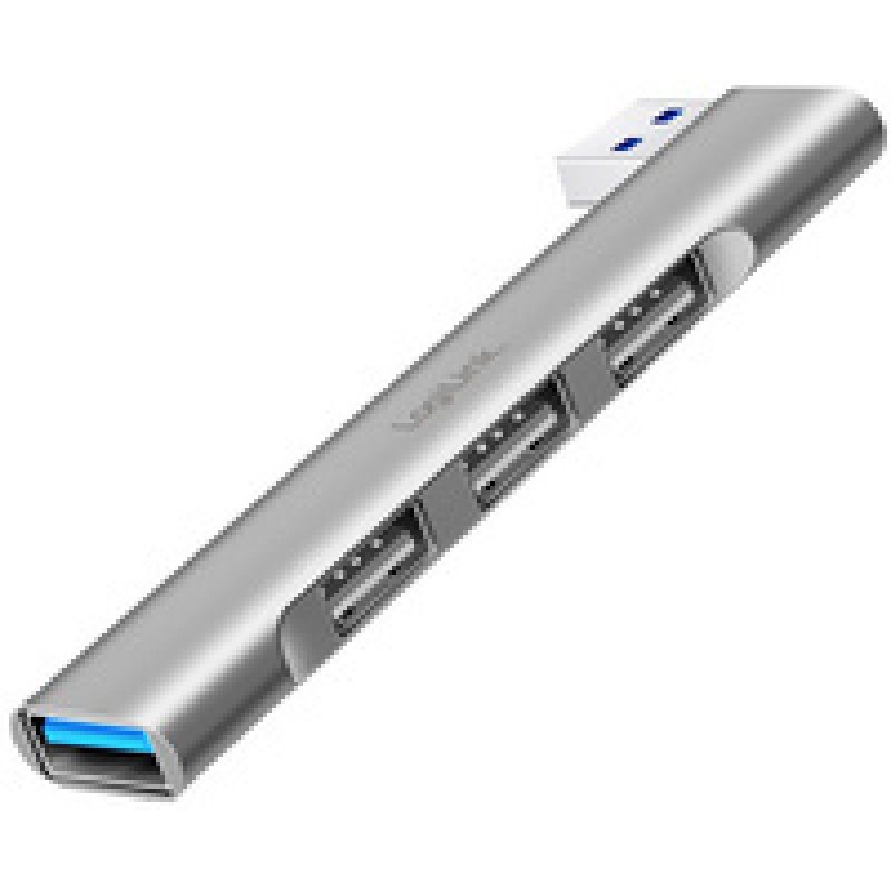 LogiLink Hub USB 3.0 Ultraslim, 4 ports, boîtier aluminium