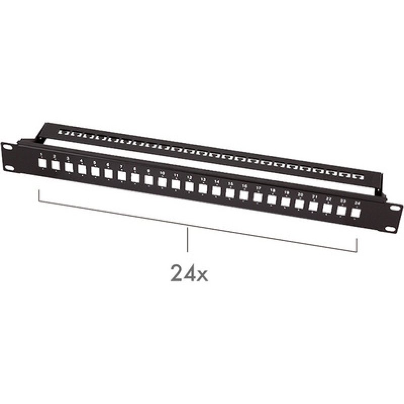 LogiLink Panneau de brassage fibres optiques 19", noir