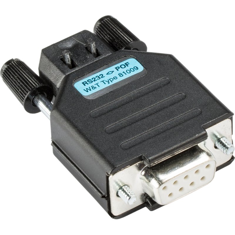 W&T 81009 convertisseur série, répéteur et isolateur RS-232 Noir