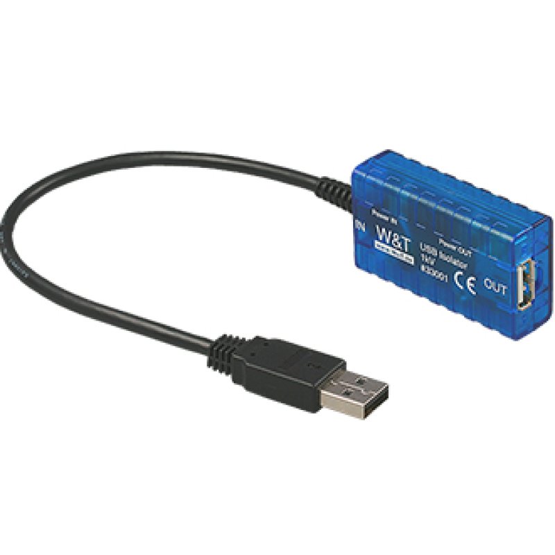 W&T 33001 serial converter/repeater/isolator USB 2.0 Black