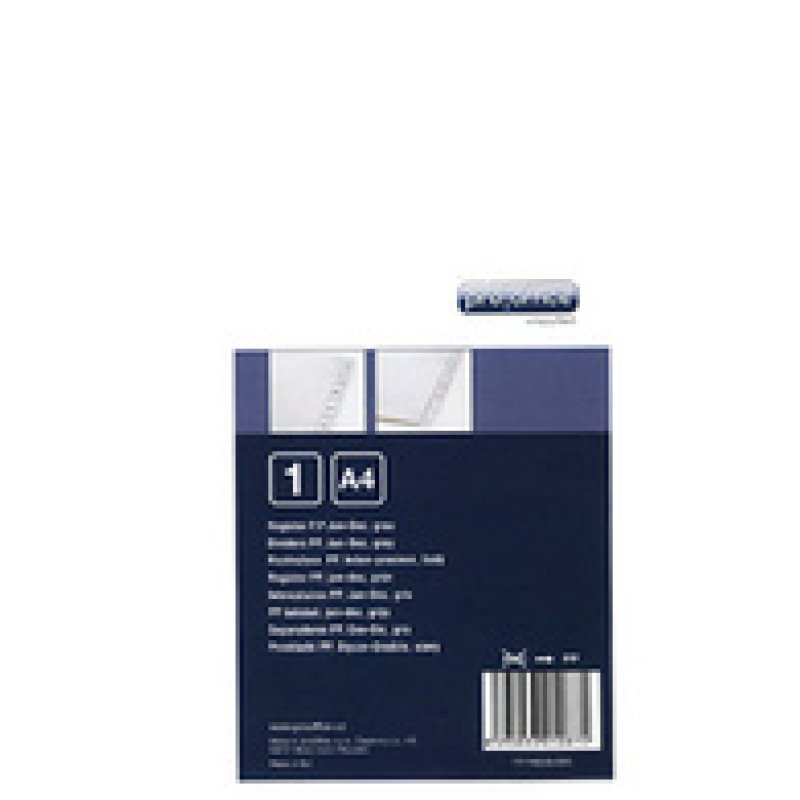 proOFFICE Intercalaires en plastique, A4, Jan. - Déc. (FR)