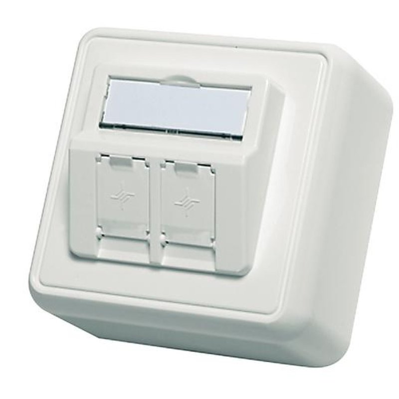 Telegärtner Modulrn zsuvka na omtku pro 2 moduly outlet box White