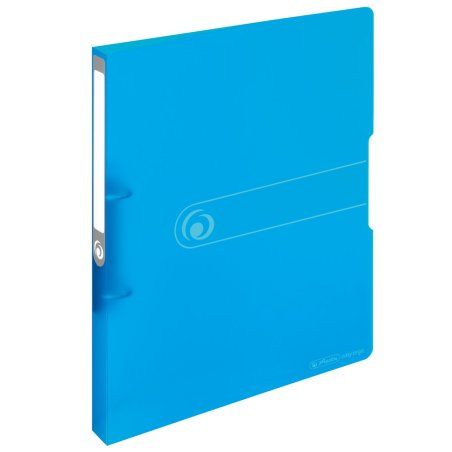 Herlitz 11205721 classeur à anneaux Bleu, Transparent